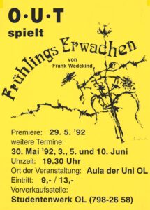 Theater Plakat Frühlings Erwachen